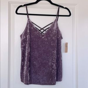 Strappy Velvet Tank